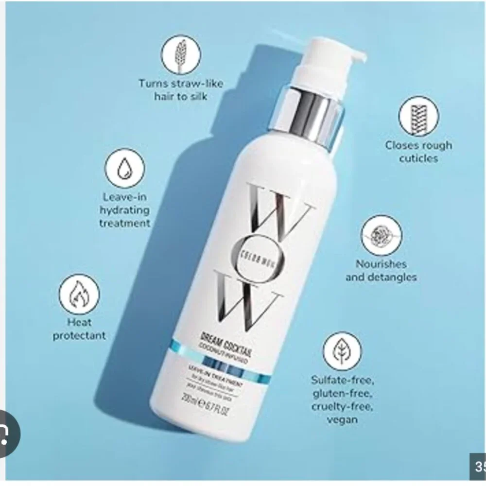 NEW WOW Dream Cocktail Coconut Infused Leave in Treatment 6.7oz